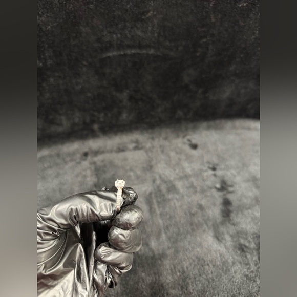 Zales Diamond Cushion Frame Engagement Ring in 10K Two-Tone Gold Size 6.5 - Picture 10 of 17